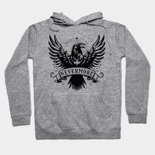 Nevermore Raven - Gothic Edgar Allan Poe Gothic Hoodie